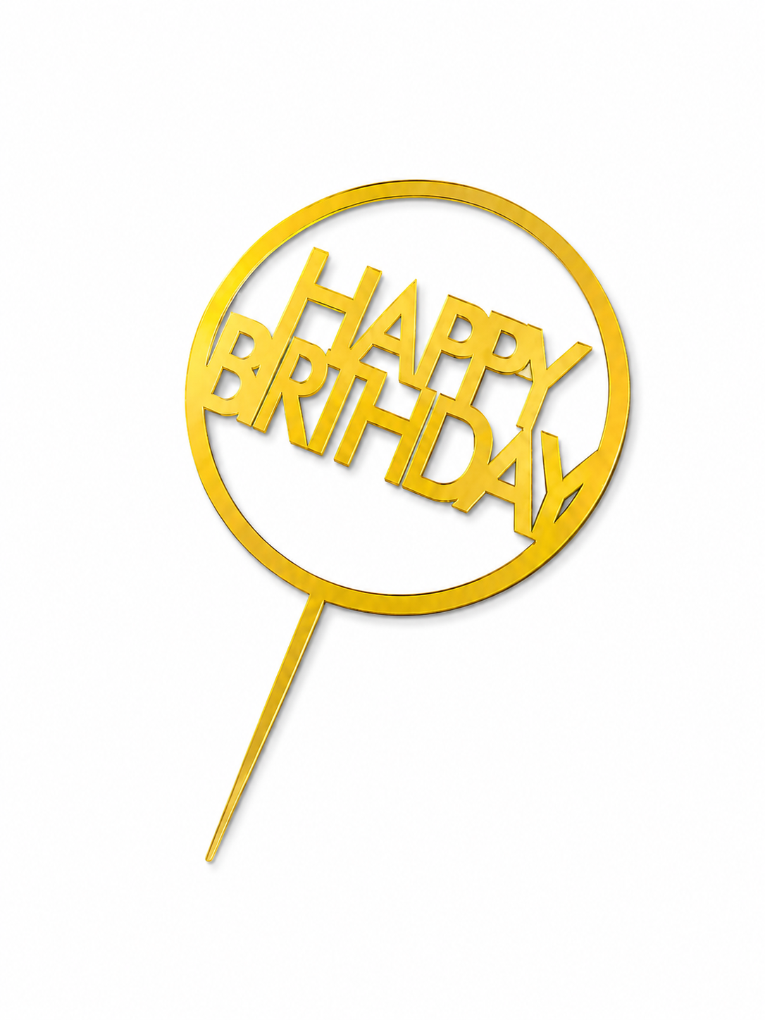 Happy Birthday & Happy Anniversary Cake Toppers | Multiple Elegant Designs | Party Decoration