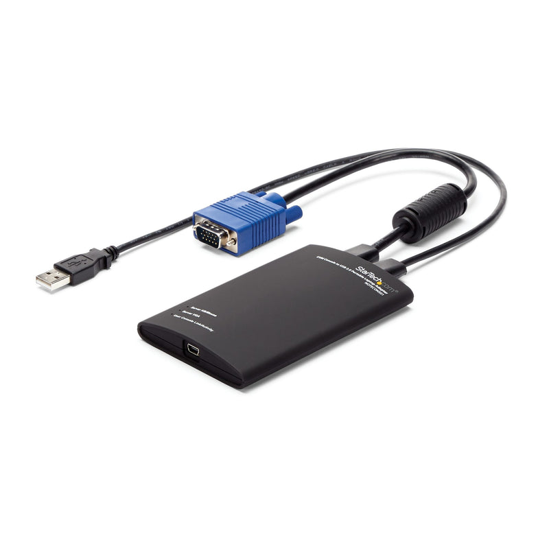 KVM Console to USB 2.0 Portable Laptop Crash Cart Adapter - TAA