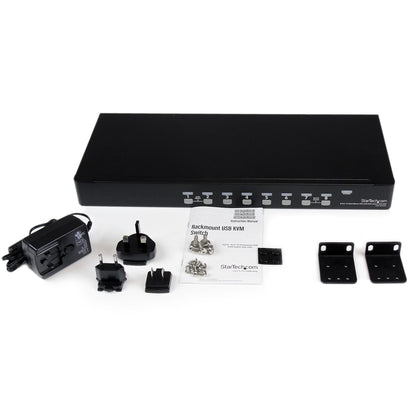 8 Port 1U Rackmount USB KVM Switch with OSD - TAA