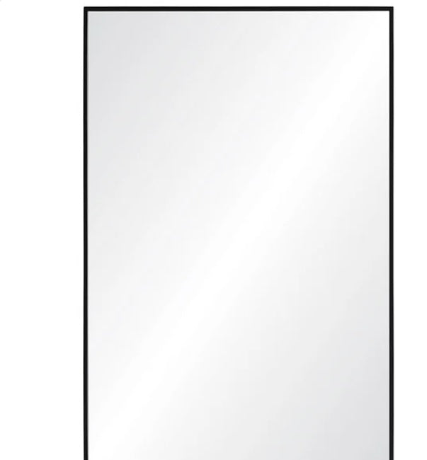 Parker Classic Rectangular Mirror with Black Iron Frame