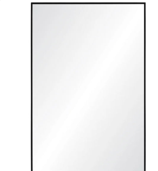 Parker Classic Rectangular Mirror with Black Iron Frame