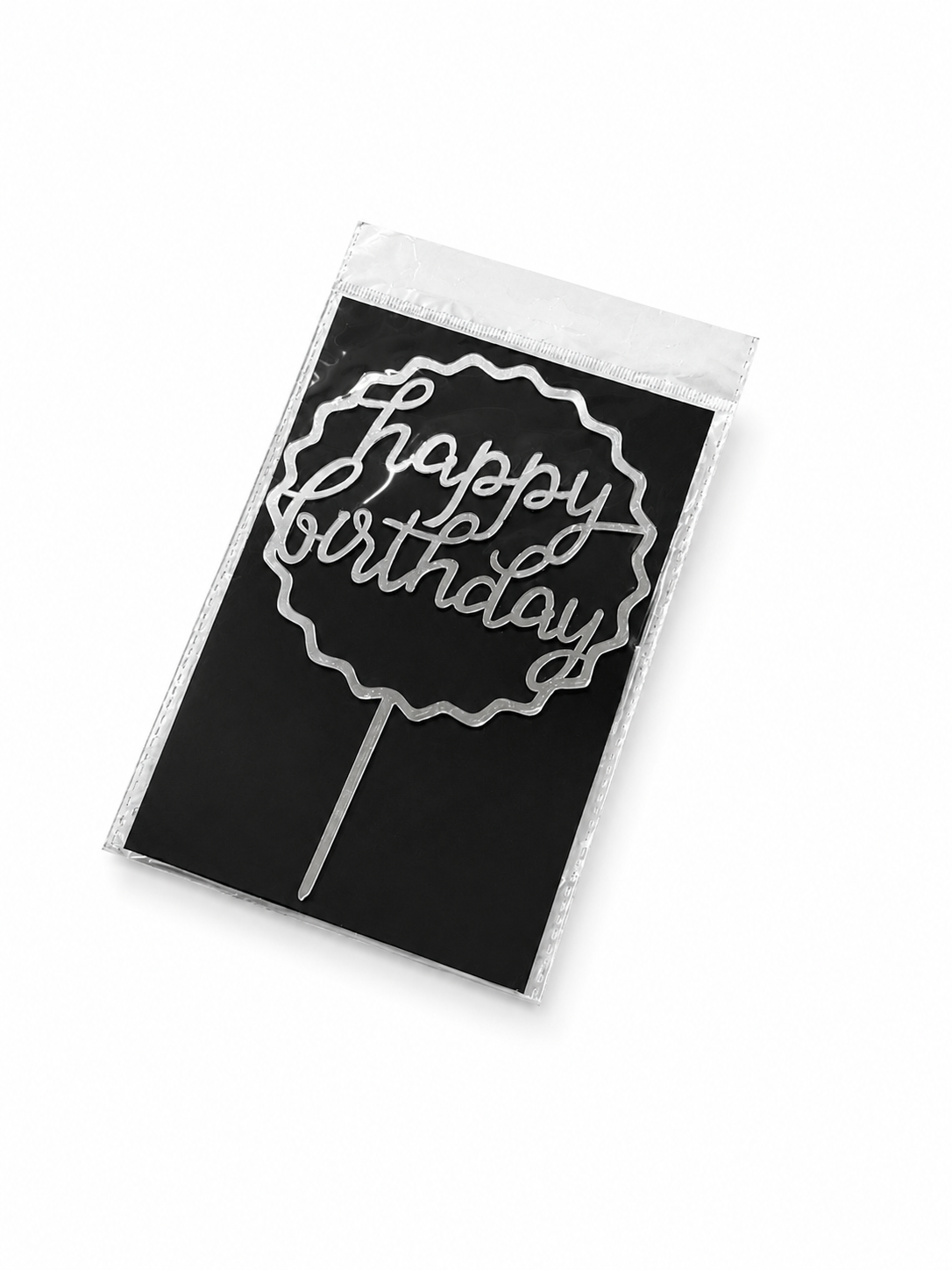 Happy Birthday & Happy Anniversary Cake Toppers | Multiple Elegant Designs | Party Decoration