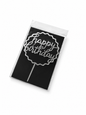 Happy Birthday & Happy Anniversary Cake Toppers | Multiple Elegant Designs | Party Decoration