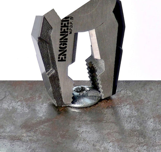 Engineer Heavy Duty Multi-Function Combi Gripping Pliers/Screw Extractors (Non-Slip Jaws for Quick Removal of Damaged Screws). Made in Japan. pz-59 neji-Saurus RX - PuriLite