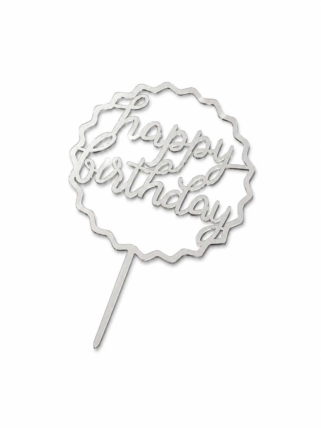 Happy Birthday & Happy Anniversary Cake Toppers | Multiple Elegant Designs | Party Decoration