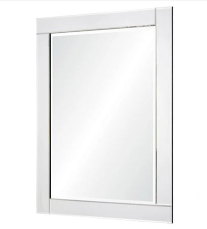 Mode Rectangular Mirror with Beveled Mirror Frame