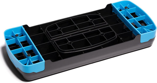 PRISP Adjustable Aerobic Stepper 68cm, 2 Levels (10/15cm - 4"/6") Exercise Step Platform for Home Gym and Fitness Training; 68 x 28cm