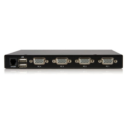 4 Port USB VGA IP KVM Switch with Virtual Media - TAA