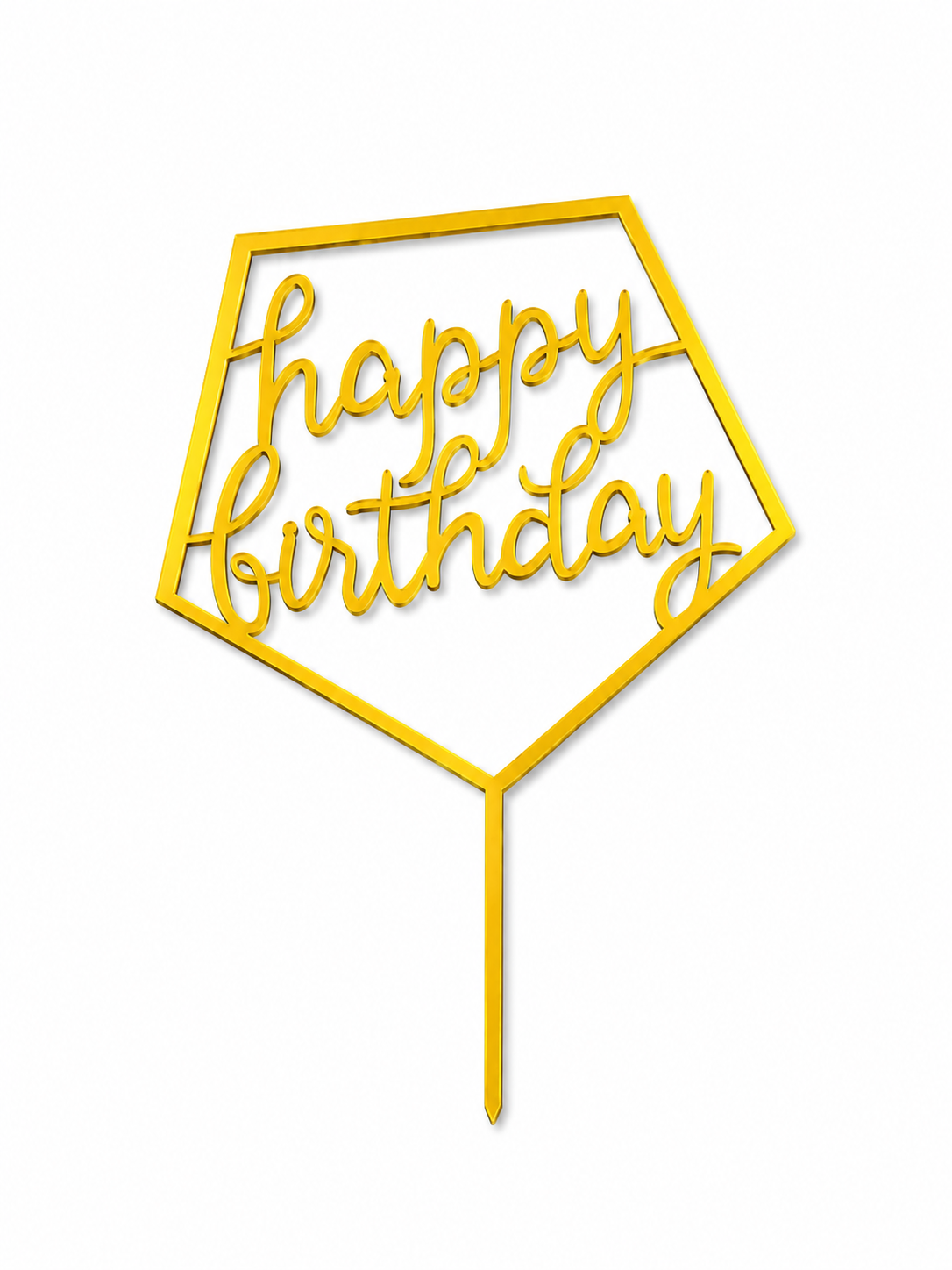 Happy Birthday & Happy Anniversary Cake Toppers | Multiple Elegant Designs | Party Decoration