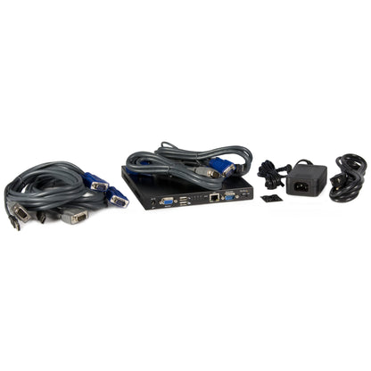 4 Port USB VGA IP KVM Switch with Virtual Media - TAA