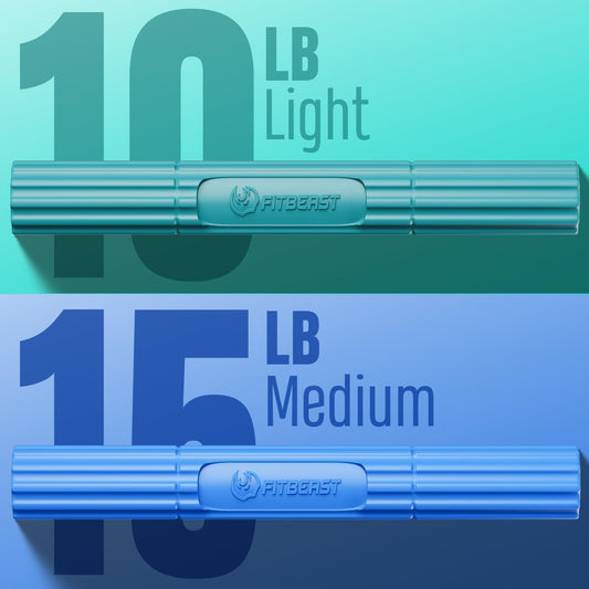 FitBeast Fitness Resistance Bar for Physical Therapy & Enhanced Grip Strength – Ideal for Tendonitis Relief, Forearm Rehab, and Muscle Recovery – Tennis Elbow, Golfer's Elbow Pain Relief Hand