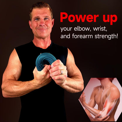 FitBeast Fitness Resistance Bar for Physical Therapy & Enhanced Grip Strength – Ideal for Tendonitis Relief, Forearm Rehab, and Muscle Recovery – Tennis Elbow, Golfer's Elbow Pain Relief Hand