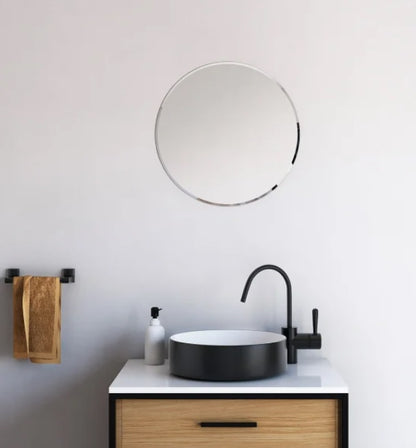 Appollo Avia Modern 45.7 cm (18 in.) Round Frameless Beveled Mirror
