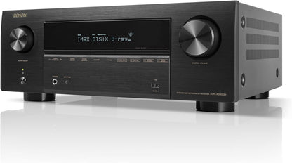 Denon AVR-X3800H 9.4-Ch Receiver - 8K UHD Home Theater AVR (105W X 9) Built-in Bluetooth, Wi-Fi & HEOS Multi-Room Streaming, Dolby Atmos, DTS:X Pro, IMAX Enhanced & Auro 3D