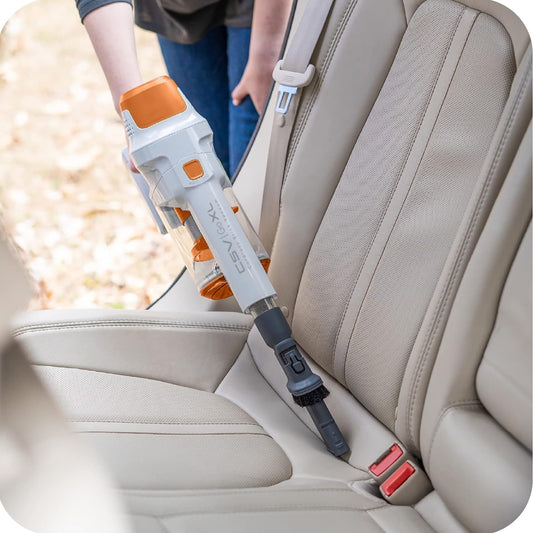 Kenmore DS4030 Cordless Stick Vacuum with EasyReach Wand, Lightweight Cleaner with 2-Speed Power Control, LED Headlight, Converts to Handheld for Hardwood Floors, Carpet & Pet Hair Orange - PuriLite