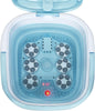COSTWAY Foot Spa Bath Massager, Collapsible Portable Feet Salon Tub with Adjustable Heating Temperature & Electric Roller, Remote Control for Easy Operation, Infrared Lights, Bubbles Function