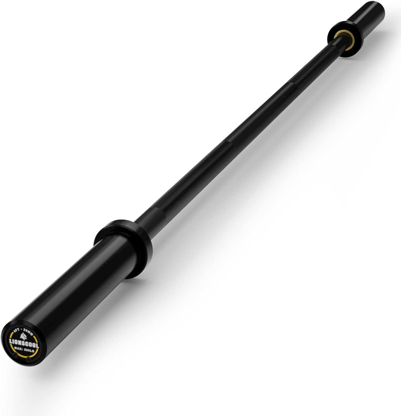 LIONSCOOL Premium 4ft/5ft/6ft Barbell for Strength Training and Olympic Weightlifting, 2 Inch Bar for Squats, Curls, Deadlifts, Presses, Hip Thrusts, Rows, 500LBS/700LBS Weight Capacity Available