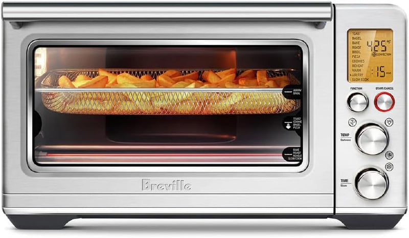 Breville the Smart Oven® Air Fryer, Convection Countertop Oven, Air Fryer Toaster Oven Combo, BOV860BSS, Brushed Stainless Steel