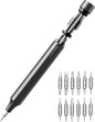 HOTO Precision Screwdriver Set, 24-in-1 Manual Screwdriver Set, Mini Hand Screwdriver Set with 12 Double End S2-Steel Bits, Ideal for Phone/Glasses/Watches/Laptop, Slate Grey