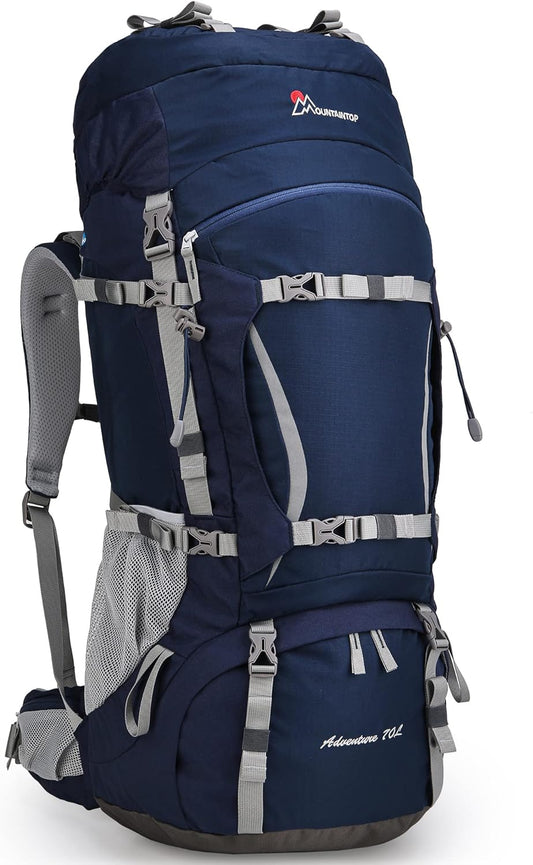 75/70L/60L Internal Frame Hiking Backpack for Backpacking, Hiking, Camping with Rain Cover