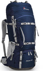 75/70L/60L Internal Frame Hiking Backpack for Backpacking, Hiking, Camping with Rain Cover