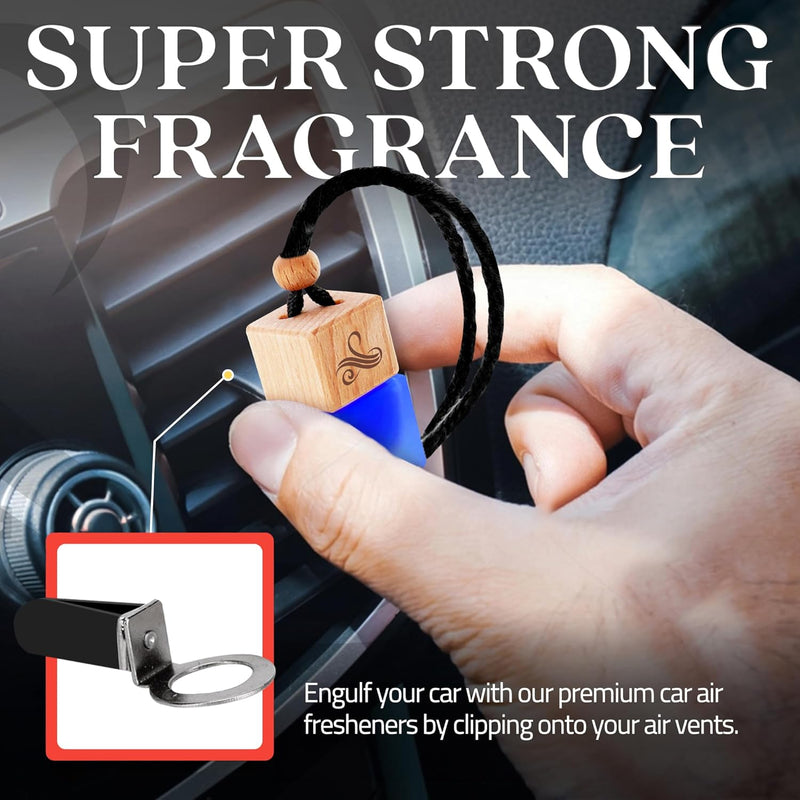 Savage Car Air Freshener for Men with Vent Clip | Car Scents Air Freshener with Sauvage Fragrance | Strong Car Perfume Air Freshener | Odour Eliminating Car Air Fresheners by Perfa