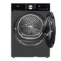 Midea 4.4 cu. ft. Graphite Steel Electric Ventless Dryer with Heat Pump and Stacking Kit