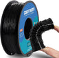 TPU 3D Printer Filament Black, Soft Flexible Filament 95A, Dimensional Accuracy +/-0.05mm, 1KG (2.2LBS), 1.75mm Fit for All 3D Printers, Vacuum Packaging