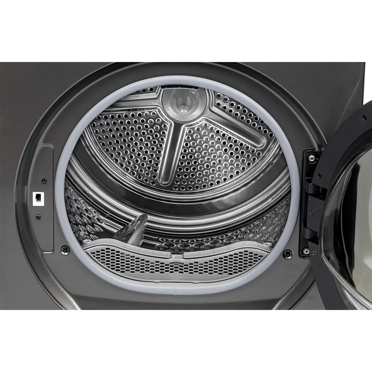 Midea 4.4 cu. ft. Graphite Steel Electric Ventless Dryer with Heat Pump and Stacking Kit