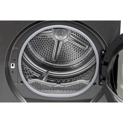 Midea 4.4 cu. ft. Graphite Steel Electric Ventless Dryer with Heat Pump and Stacking Kit