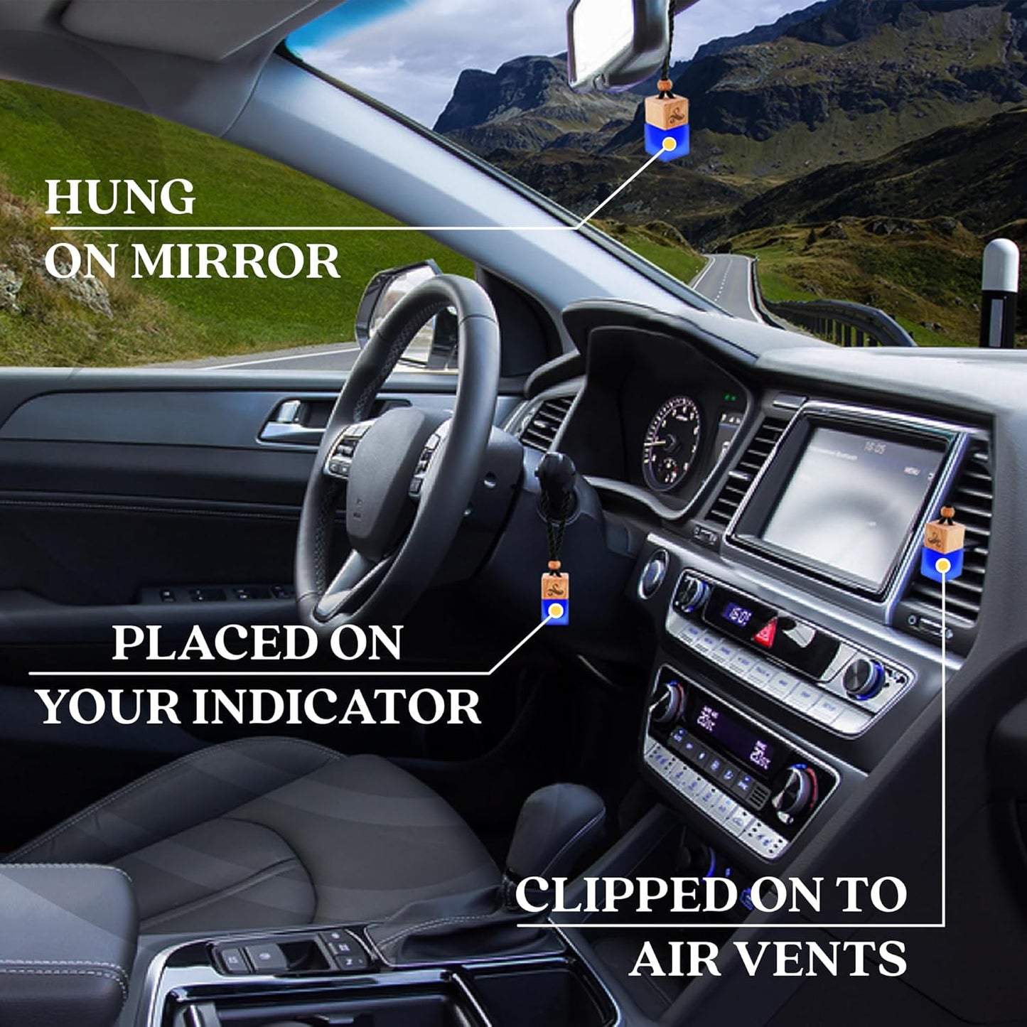 Savage Car Air Freshener for Men with Vent Clip | Car Scents Air Freshener with Sauvage Fragrance | Strong Car Perfume Air Freshener | Odour Eliminating Car Air Fresheners by Perfa