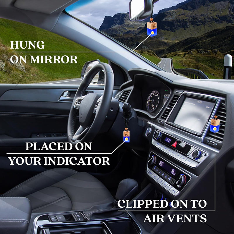 Savage Car Air Freshener for Men with Vent Clip | Car Scents Air Freshener with Sauvage Fragrance | Strong Car Perfume Air Freshener | Odour Eliminating Car Air Fresheners by Perfa