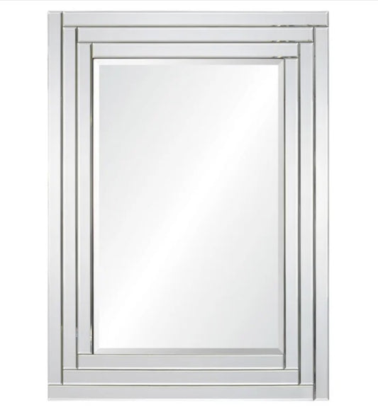 Katya Rectangular Mirror with Beveled Edge Frame