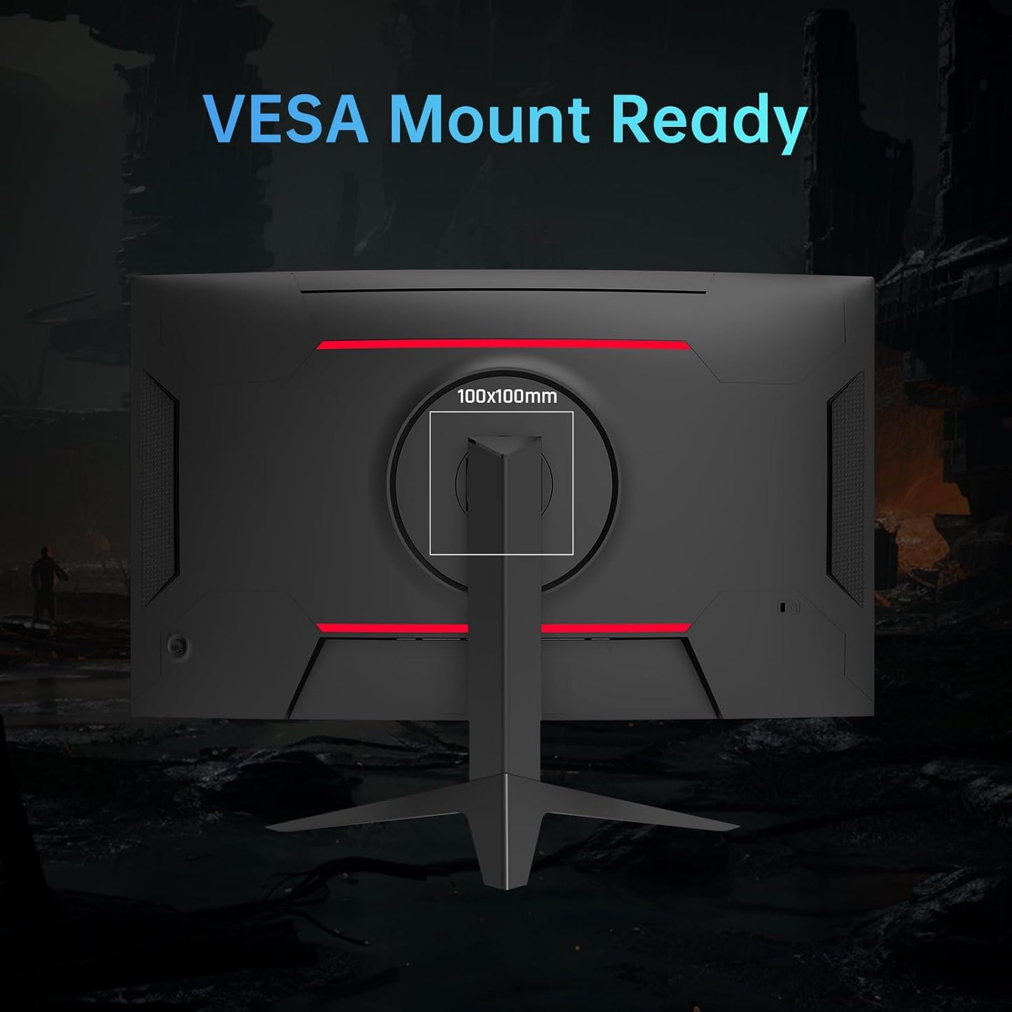 KTC 32-Inch Curved Gaming Monitor – 240Hz FHD 1080P – 1500R – 1ms – 125% sRGB – FreeSync & G-Sync – HDR10 – HDMI/DP/USB – VESA Mount - PuriLite