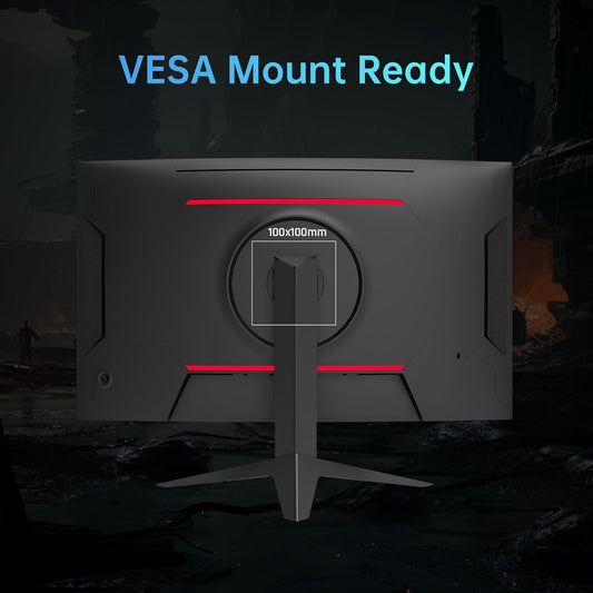 KTC 32-Inch Curved Gaming Monitor – 240Hz FHD 1080P – 1500R – 1ms – 125% sRGB – FreeSync & G-Sync – HDR10 – HDMI/DP/USB – VESA Mount - PuriLite