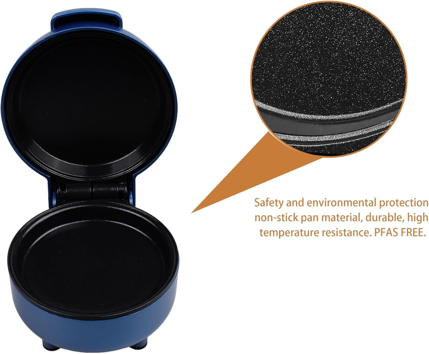 Smart Fried Egg Cooker – Automatic Fried Egg Maker – 6 Egg Modes Sunny Side Up to Fully Cooked – Non-Stick Round Egg Fryer with Auto Power Off & Alarm