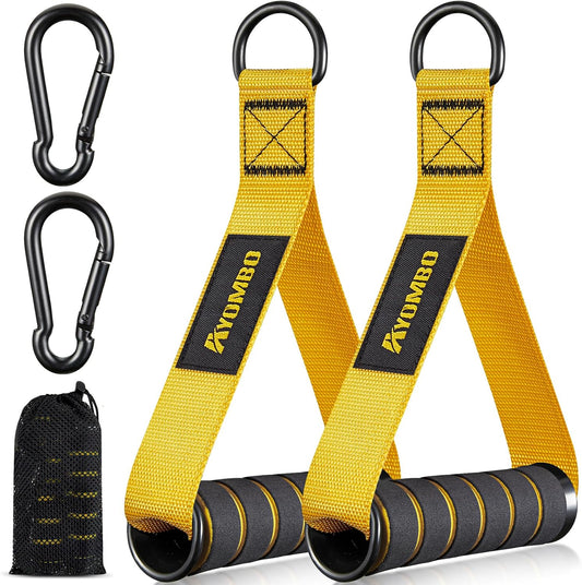 Exercise Handles, Cable Machine Attachments, Heavy Duty Resistance Band Handles for Cable Machine Pulleys, Resistance Bands and Strength Trainer, Home Gym Accessories