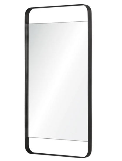 Stratford Industrial-style Mirror with Grey Metal Frame