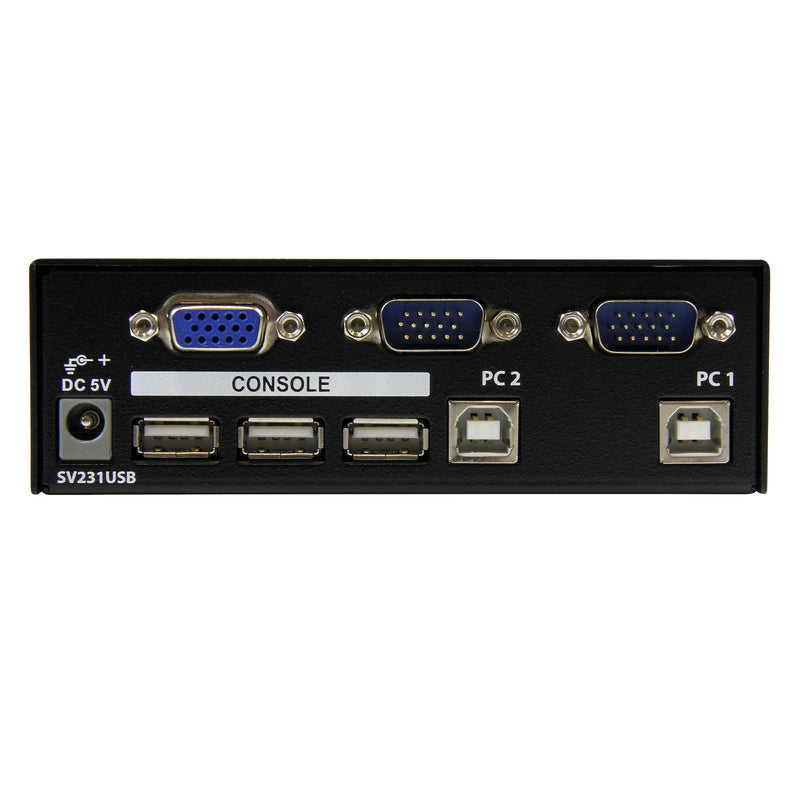 2 Port Professional USB KVM Switch Kit with Cables - TAA