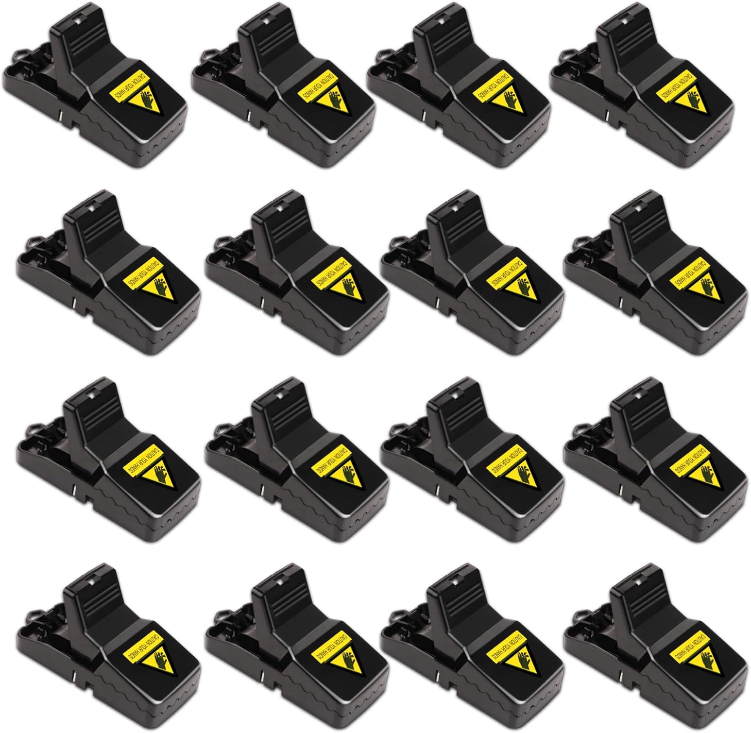 Mouse Traps 16 Pack | Humane Instant Catch Reusable Indoor & Outdoor Rodent Traps | Safe for Kids & Pets, Easy Clean Design - PuriLite