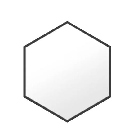 Appollo Petra 71 cm (28 in.) Hexagonal Metal Framed Mirror