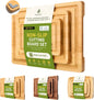 Bamboo Cutting Board Set Non Slip Feet Over Sink Kitchen Gadgets Seller 2024 First Apartment Essentials New Home Must Haves Things Stuff Accessories House Warming Decor Housewarming Hostess Host Gifts