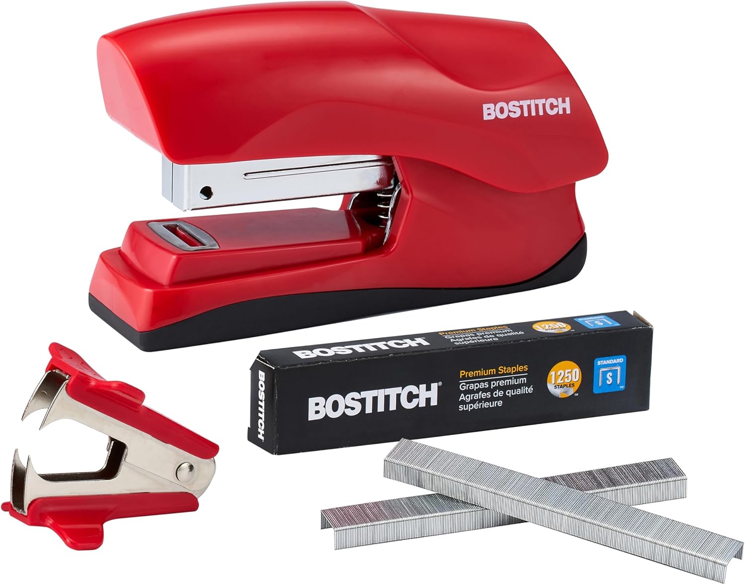 Heavy Duty Compact Stapler 40 Sheet Capacity with 1250 Staples and Bui ...