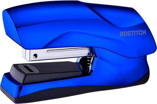 Heavy Duty Compact Stapler 40 Sheet Capacity Small Palm Size Design Metallic Blue - PuriLite