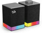Redragon GS517 RGB Computer Speaker – 2.0 Stereo PC Speakers with Bluetooth 5.3 & USB, Touch Controls, Volume Knob, 8 RGB Lighting Effects - PuriLite