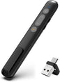 Presentation Clicker for Powerpoint Presentations,VRAJJTY Presenter Remote USB C&USB A 2 in 1,Power Point Slide Clickers for Open Hyperlinks & Volume Control Windows/Mac