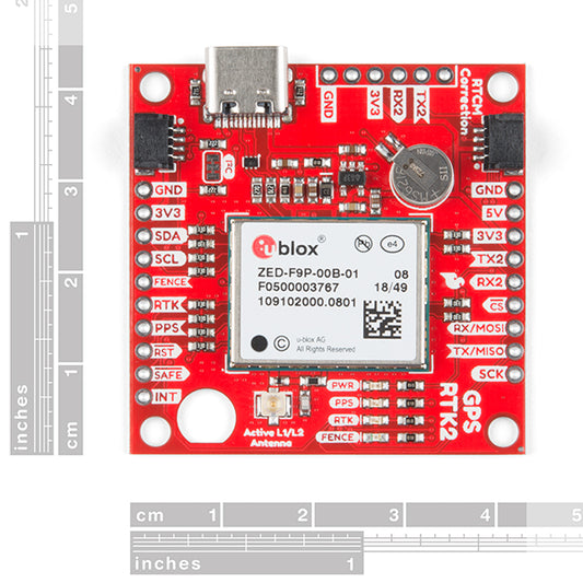 SparkFun GPS-RTK2 Board - ZED-F9P (Qwiic) - PuriLite