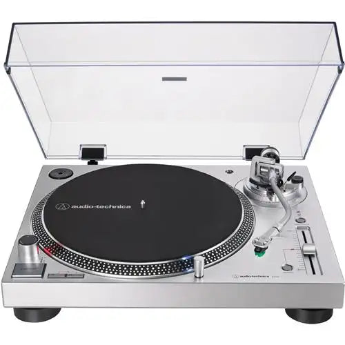 Audio Technica 3-Speed Fully Manual Direct-Drive Turntable - Silver (ATLP120XUSBSV)