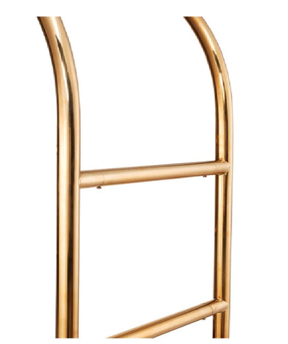Global Industrial™ Bellman Cart Curved Uprights, 8" Pneumatic Casters, Gold Stainless Steel
