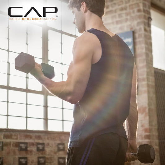 CAP Barbell Coated Dumbbell Weight | Multiple Options - PuriLite